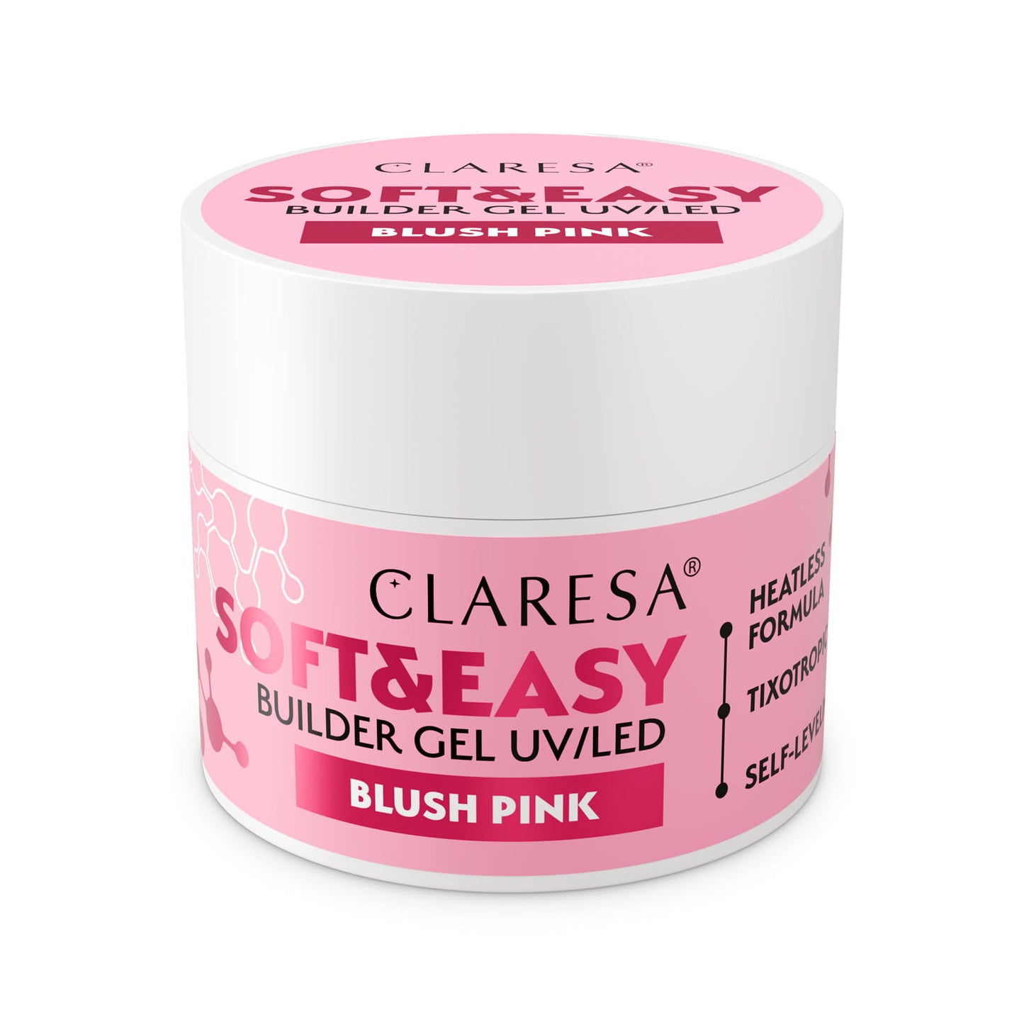 Claresa | Gel de construction - Soft & Easy - Blush Pink - 90g