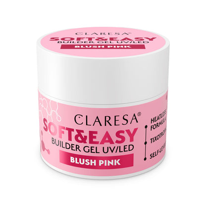 Claresa | Gel de construction - Soft & Easy - Blush Pink - 90g