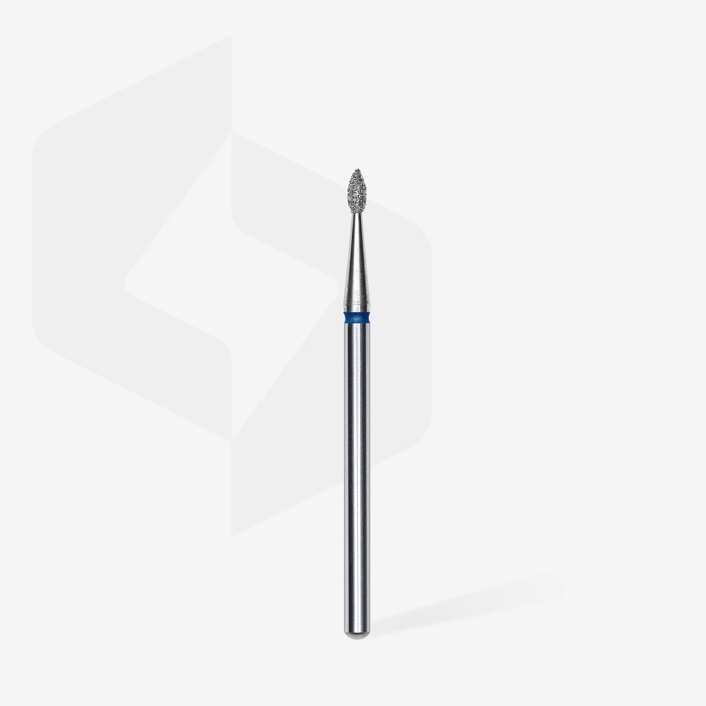 Staleks | Embout ponceuse diamanté, « goutte», bleu,  diamètre de la tête 1,6 mm, partie active 4mm