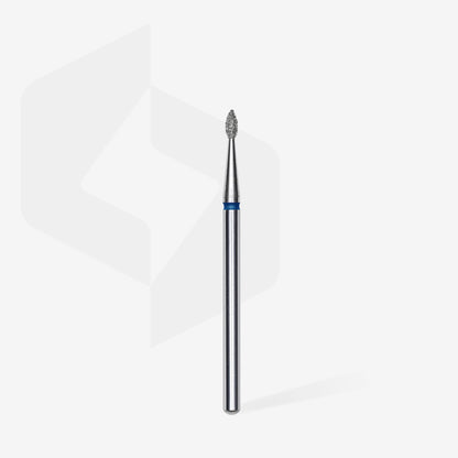 Staleks | Embout ponceuse diamanté, « goutte», bleu,  diamètre de la tête 1,6 mm, partie active 4mm