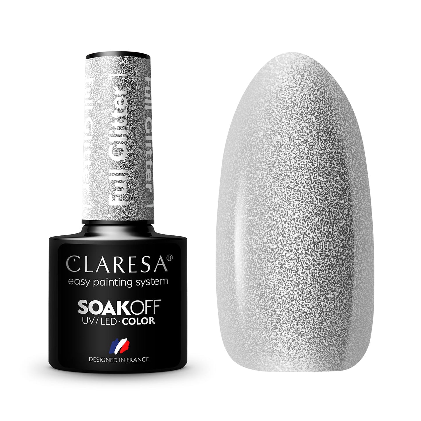 Claresa | Vernis semi-permanent Claresa Full Glitter #1 5g