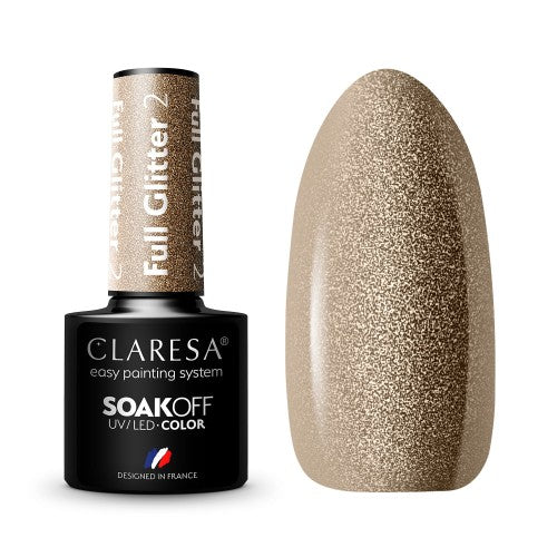 Claresa | Vernis semi-permanent Claresa Full Glitter #2 5g