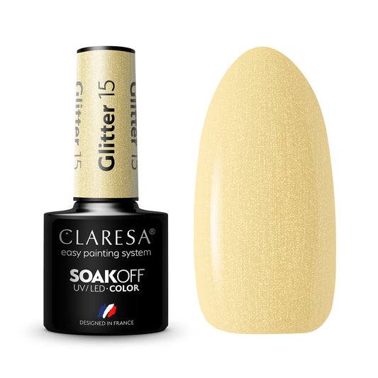Claresa | Vernis semi-permanent Hybride Glitter n°15 - 5ml