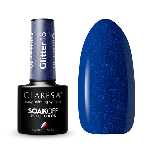 Claresa | Vernis semi-permanent Hybride Glitter n°18 - 5ml