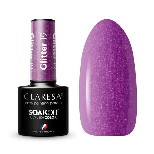 Claresa | Vernis semi-permanent Hybride Glitter n°19 - 5ml