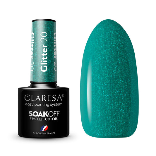 Claresa | Vernis semi-permanent Hybride Glitter n°20 - 5ml