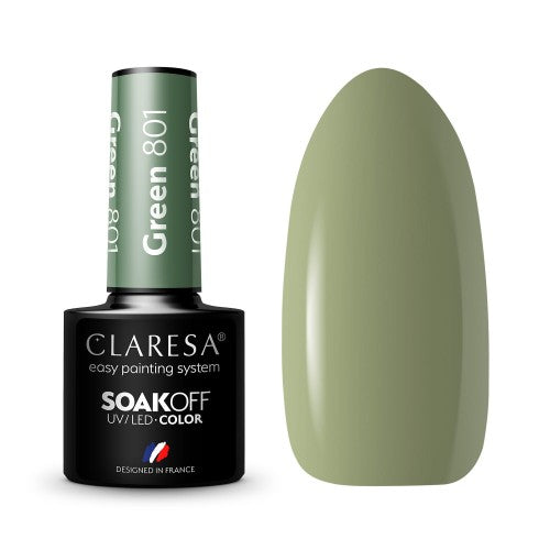 Claresa | Vernis semi-permanent Vert n°801 - 5ml