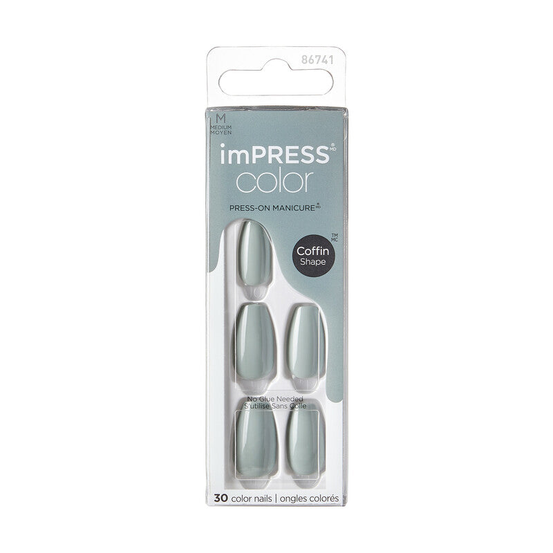imPress Press-on Manicure Color Coffin | n°508 - Going Green