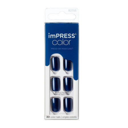 imPress Press-on Manicure Color | Never Too Navy