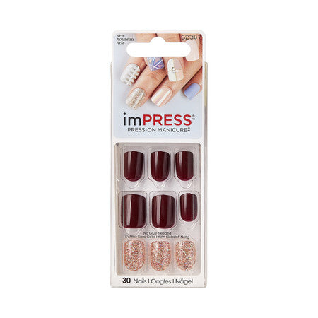 imPRESS Press-on Manicure - Swept Away (Bordeaux)