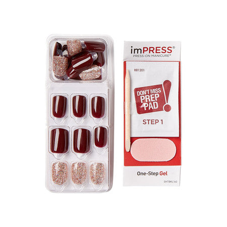 imPRESS Press-on Manicure - Swept Away (Bordeaux)