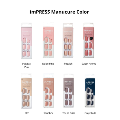 Pack de 4 press on nails imPRESS à composer