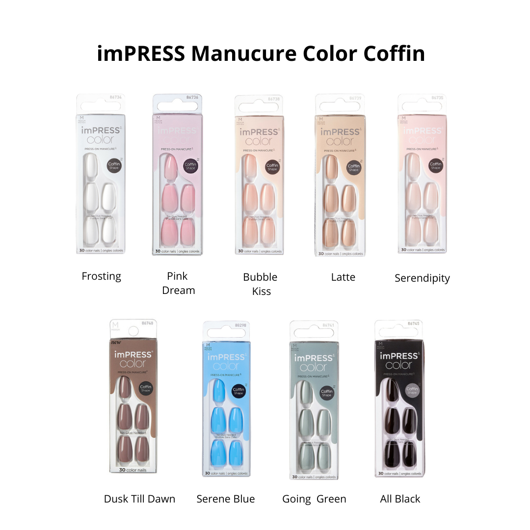 Pack de 4 press on nails imPRESS à composer