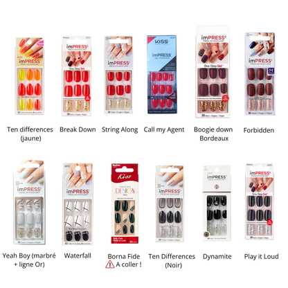 Pack de 4 press on nails imPRESS à composer