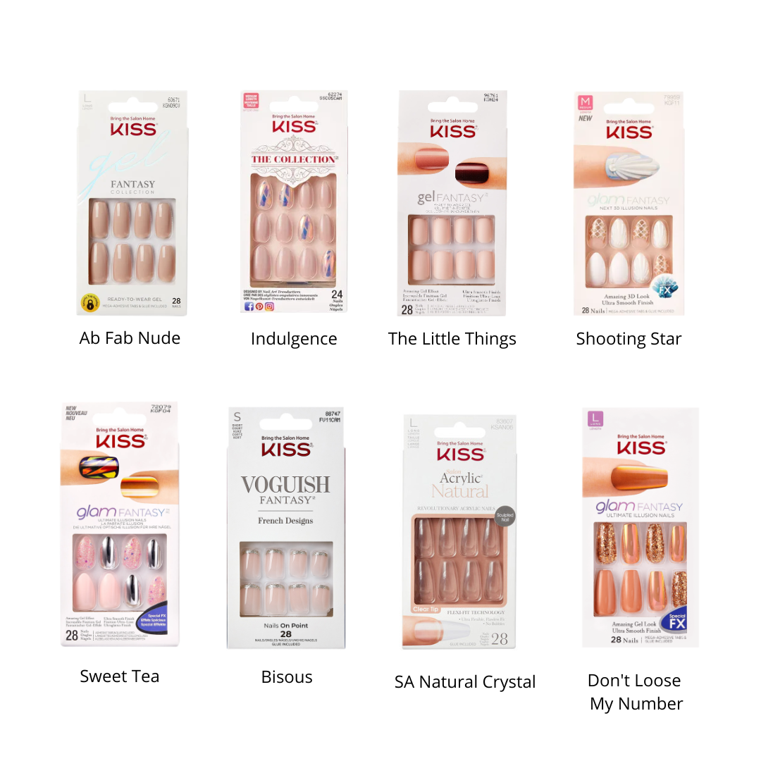 Pack de 10 press on nails Kiss Products à composer