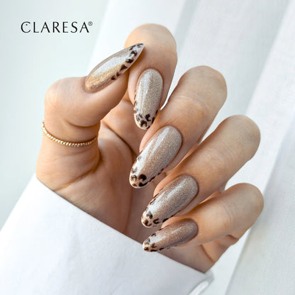 Claresa | Vernis semi-permanent Nude Glow Cat Eye - Light Brown - 5ml