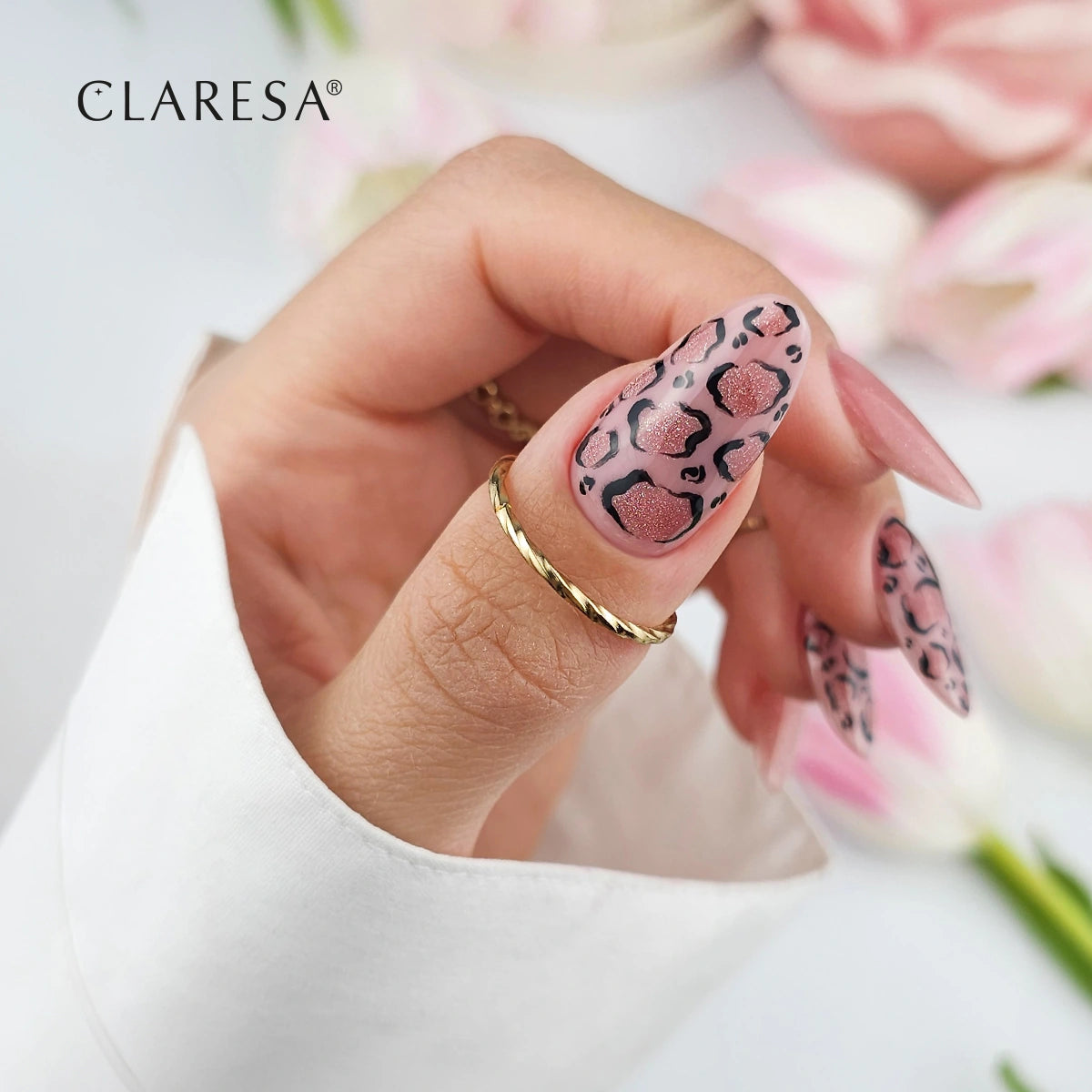 Claresa | Vernis semi-permanent Nude Glow Cat Eye - Light Peach - 5ml
