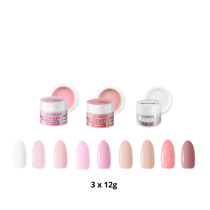 Claresa | Pack de 3 builder gels à composer (3x12g)