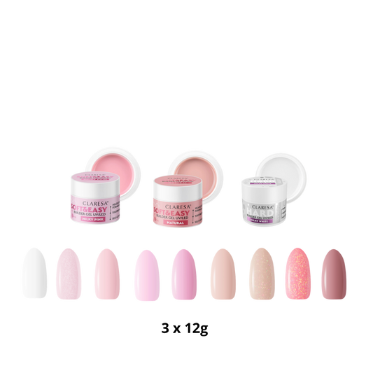 Claresa | Pack de 3 builder gels à composer (3x12g)