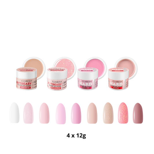 Claresa | Pack de 4 builder gels à composer (4x12g)