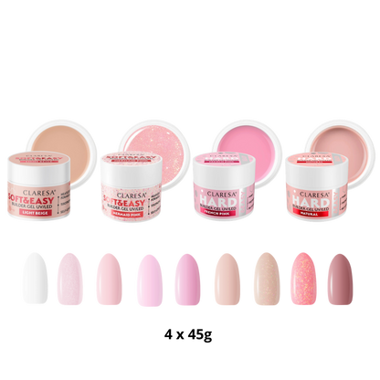 Claresa | Pack de 4 builder gels à composer (4x45g)