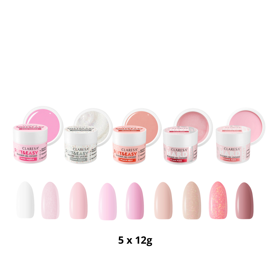 Claresa | Pack de 5 builder gels à composer (5x12g)