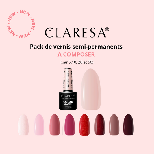 Pack de vernis semi-permanents Claresa