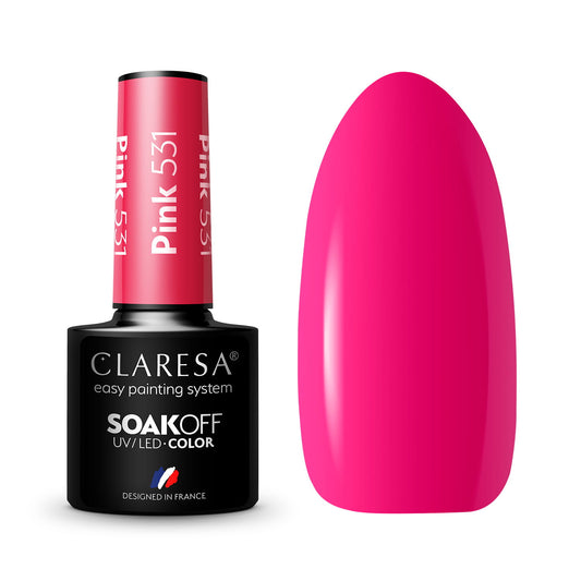 Claresa | Vernis semi-permanent Rose n°531- 5ml