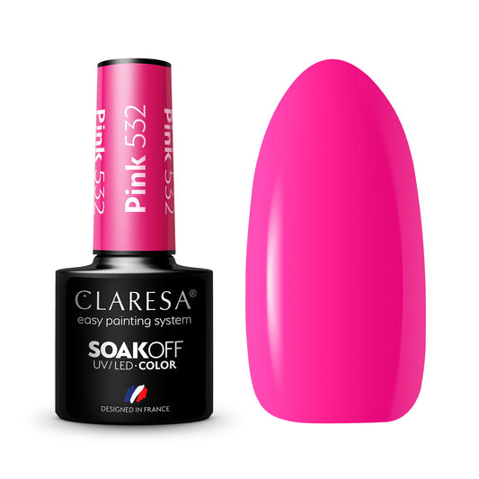Claresa | Vernis semi-permanent Rose n°532- 5ml