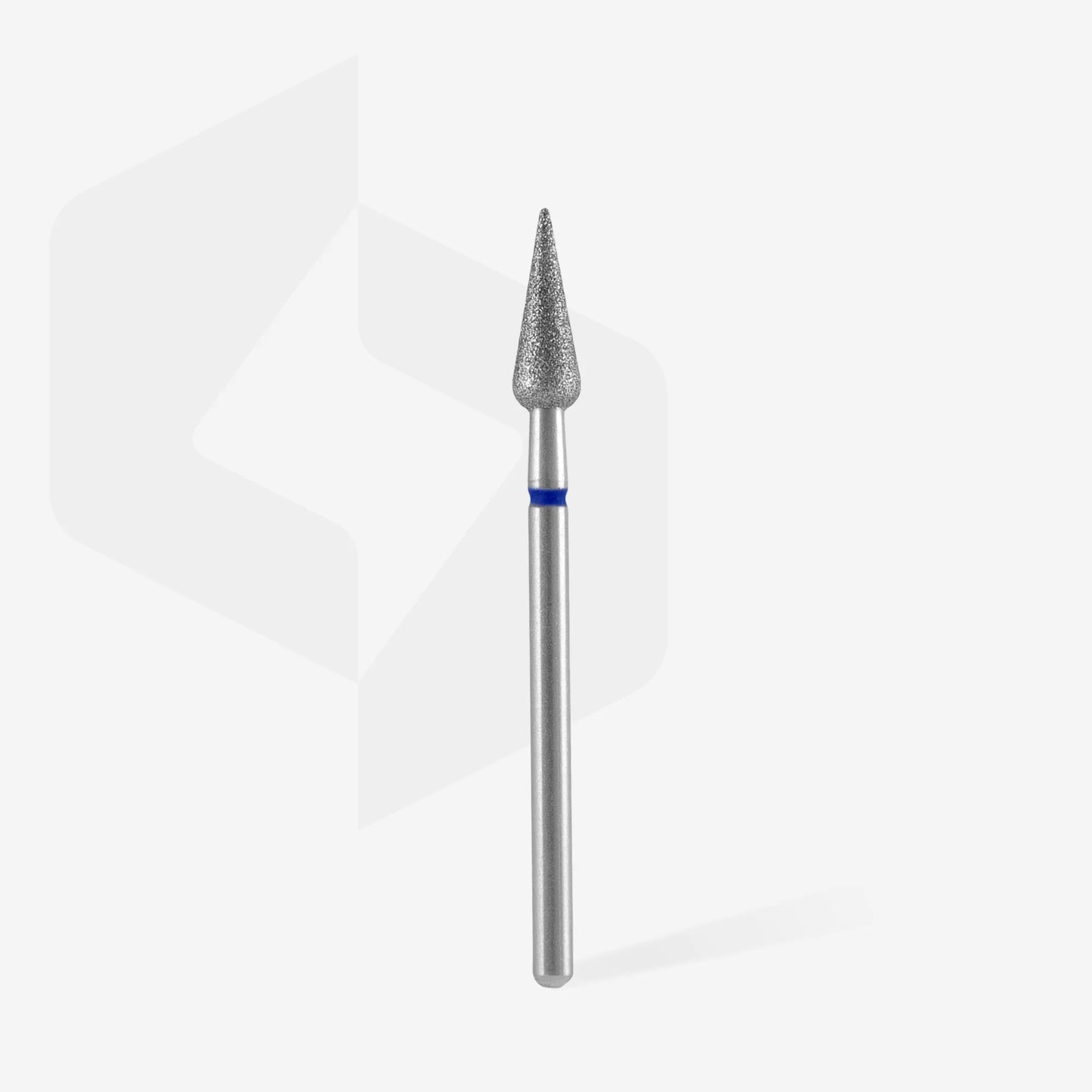 Staleks | Embout ponceuse diamanté, « poire pointe/ tulipe », bleu, diamètre de la tête 4 mm, partie active 12mm