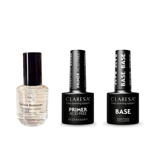 Cuticle Remover + Primer + Base Base
