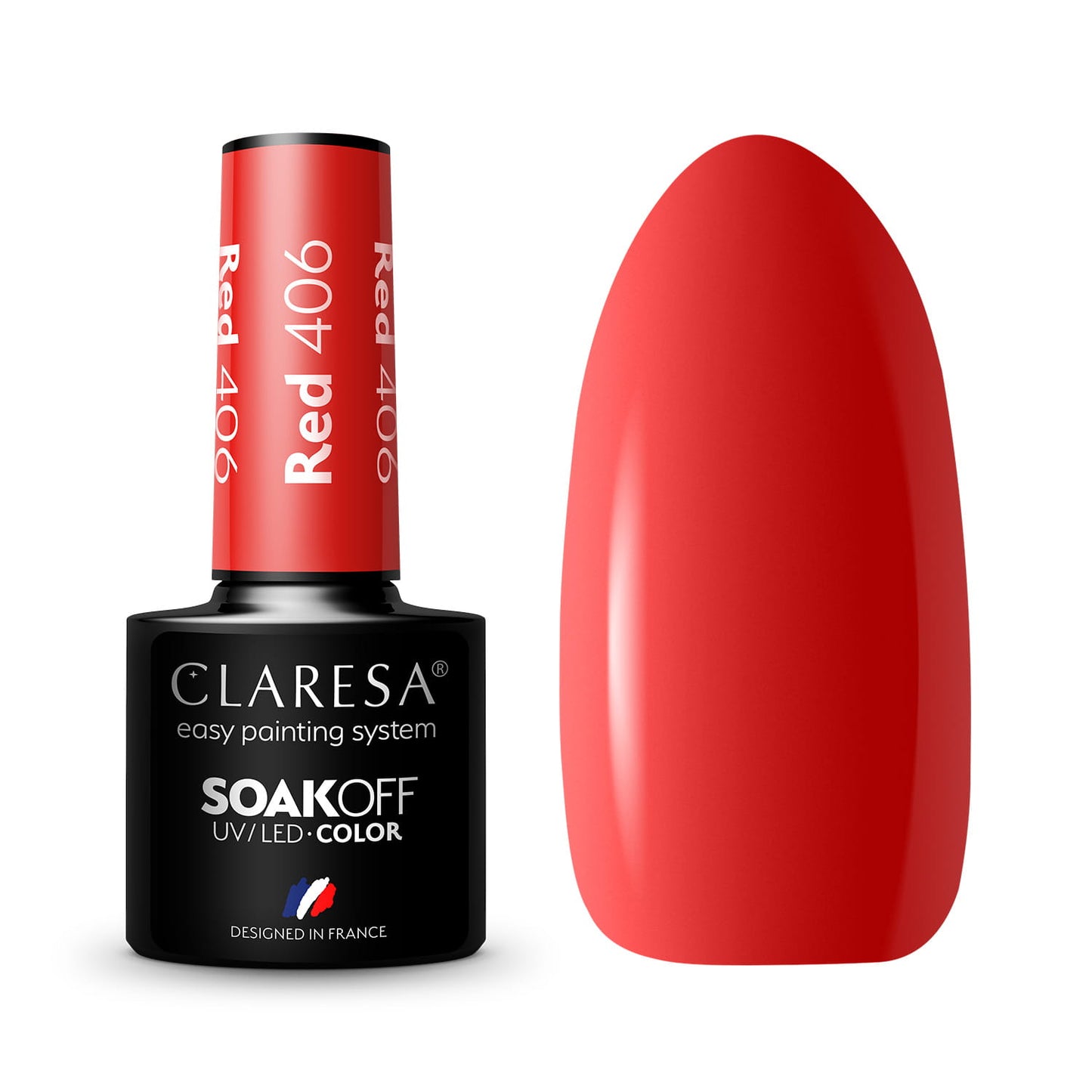 Claresa | Vernis semi-permanent  Rouge n°406 - 5ml