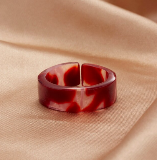 PMN JEWELS  | Bague en acrylique - Rose