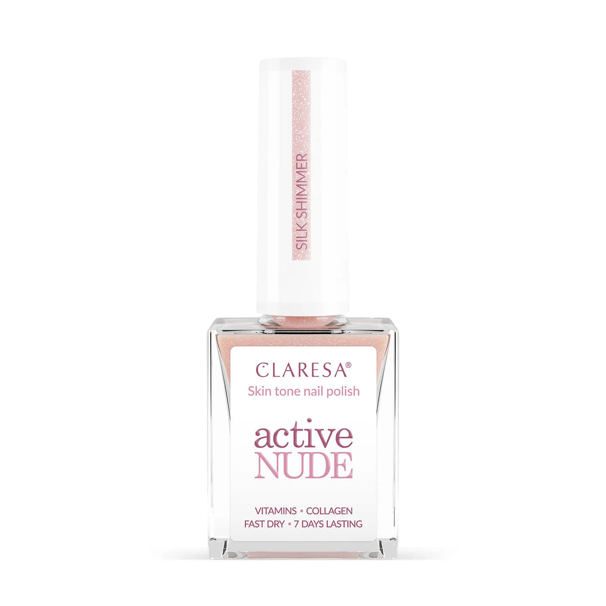Claresa | Vernis soin Active Nude - Silk Shimmer - 9,5ml