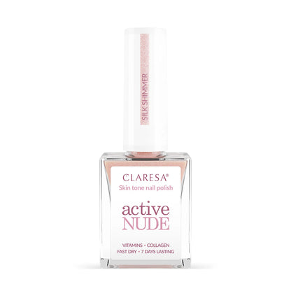 Claresa | Vernis soin Active Nude - Silk Shimmer - 9,5ml