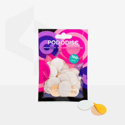 Staleks | Embouts interchangeables pour disque pédicure PODODISC  PRO M (20mm)  grains 100 - 50 pièces