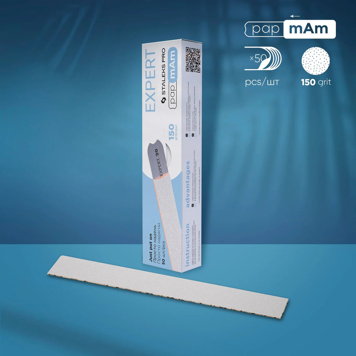 Staleks | Embouts interchangeables papmAm pour lime droite 150 EXPERT 22 - 50 pcs