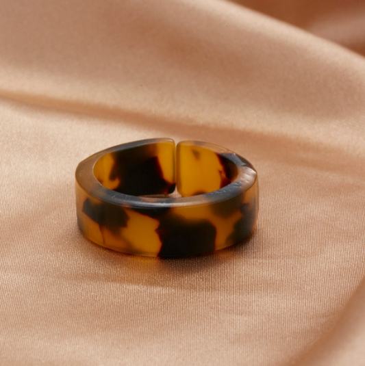 PMN JEWELS | Bague en acrylique - Tortoise