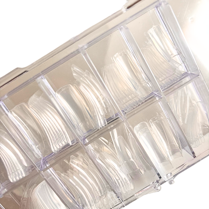 Outlet Nails | Boîte de 100 faux ongles transparents