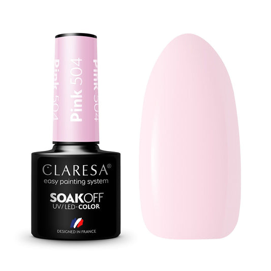 Claresa | Vernis semi-permanent Rose n°504 - 5ml