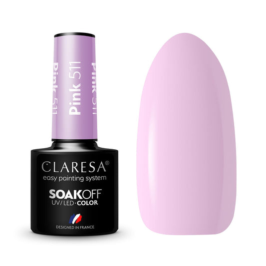 Claresa | Vernis semi-permanent Rose n°511 - 5ml