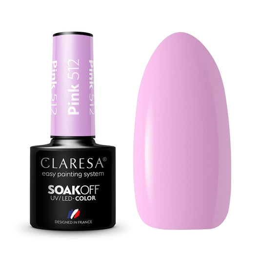 Claresa | Vernis semi-permanent Rose n°512 - 5ml