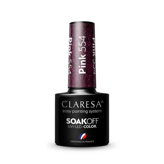 Claresa | Vernis semi-permanent Rose n°554 - 5ml