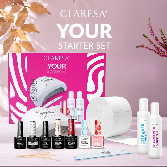 Claresa | Your Starter Set - Kit de démarrage vec lampe UV/LED - 13 produits